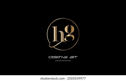 HG, GH, H, G abstract letters logo monogram