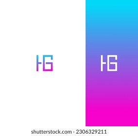 HG, GH letter modern branding logo