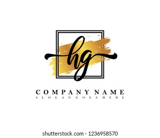 HG Initial handwriting logo concept