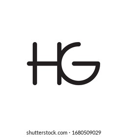 HG initial letter logo template vector icon design