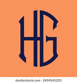 Logo de la letra HG Diseño creativo.
Vector de concepto único con logotipo de monograma HG.
Logo de la letra de las iniciales abstractas planas modernas creativas de HG.
