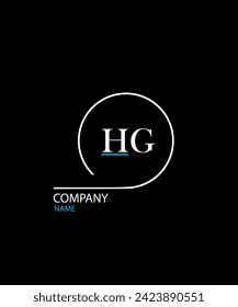 HG Letter Logo Design. Unique Attractive Creative Modern Initial HG Initial Based Letter Icon Logo