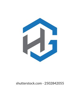HG letter logo design vector template