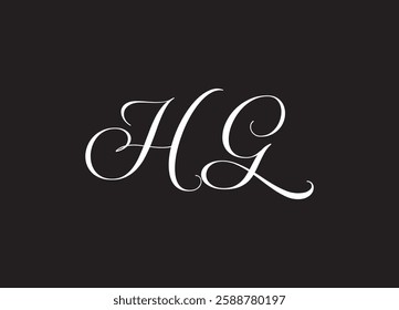 HG letter logo and initial logo design