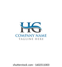 HG letter Type Logo Design vector Template. Letter HG logo Design