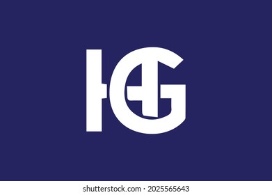 HG Logo-Kombidesign geeignet für Unternehmen - Vector