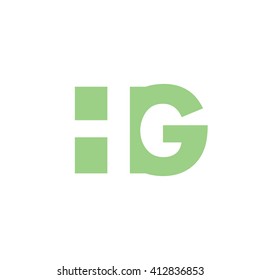 Hg Logo Vector Graphic Branding Letter Stock Vector (Royalty Free ...