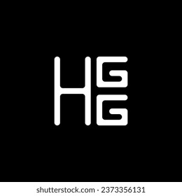 Diseño vectorial del logotipo de la letra HGG, logotipo simple y moderno de HGG. Diseño de alfabetos lujosos HGG  