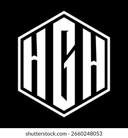 HGH letter design. HGH letter technology logo design on a Black background. HGH Monogram logo design for an entrepreneur and business	