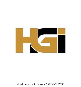 Hgi Letter Monogram Logo Design Vector Stock Vector (Royalty Free ...