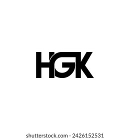 hgk typography letter monogram logo design
