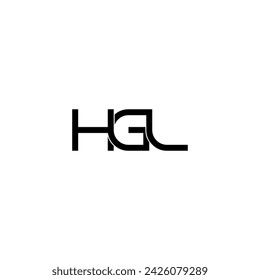 hgl initial letter monogram logo design