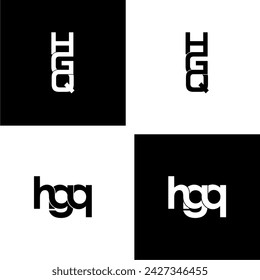 hgq initial letter monogram logo design set