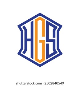 HGS letter logo design for business