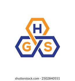 HGS letter logo design for business