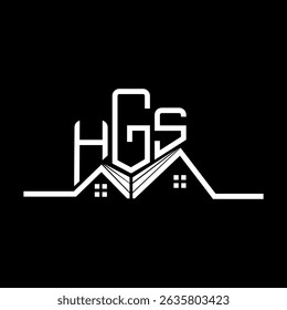 HGS Real State logo design, HGS simple and modern logo. HGS luxurious alphabet design  