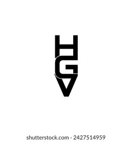 HGV-Anfangsbuchstabe Monogramm Logo Design