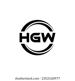 HGW Logo Design, Inspiration for a Unique Identity. Modern Elegance and Creative Design. Watermark Your Success with the Striking this Logo.