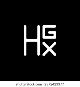 Diseño vectorial del logotipo de la letra HGX, logotipo simple y moderno de HGX. Diseño de alfabetos de lujo HGX  