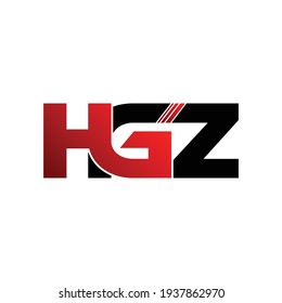 HGZ letter monogram logo design vector