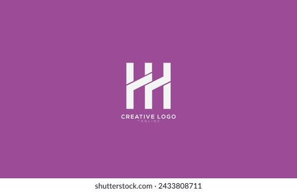 HH Abstract initial monogram letter alphabet logo design