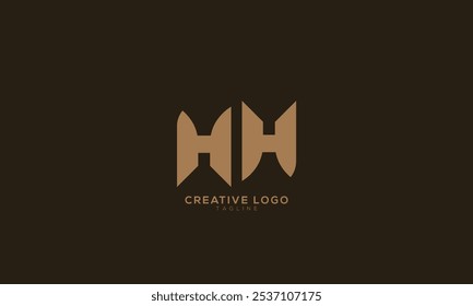 HH Abstrato inicial monograma letra alfabeto logotipo design