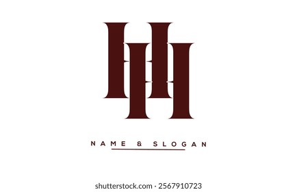 HH Abstract Letters Logo Monogram