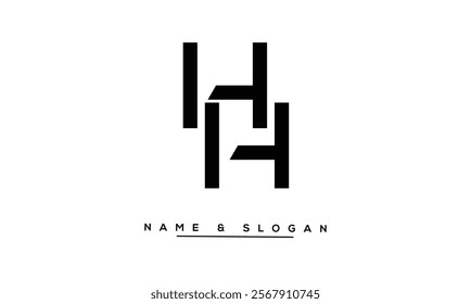 HH Abstract Letters Logo Monogram