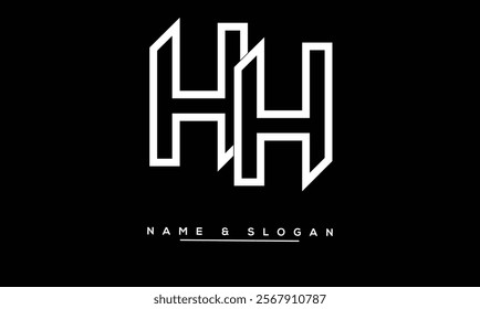 HH Abstract Letters Logo Monogram