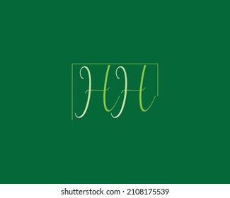 HH icon logo design template vector