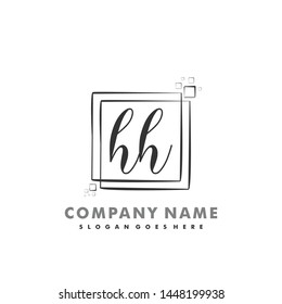 HH Initial beauty monogram logo vector