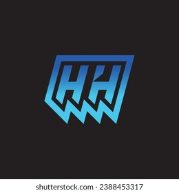 HH diseño inicial de logotipo de inspiración e ideas de clan de juegos