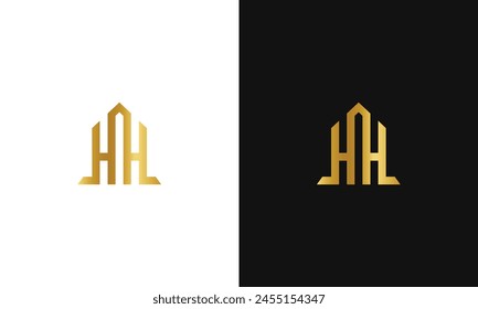 HH initial into a home hotel logo