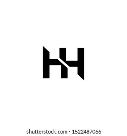 H Logo Monogram Letter Thin Line Stock Vector (Royalty Free) 327250472 ...