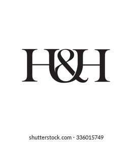 H&H Initial logo. Ampersand monogram logo