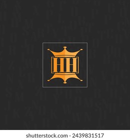 HH initial monogram logo with square style design.