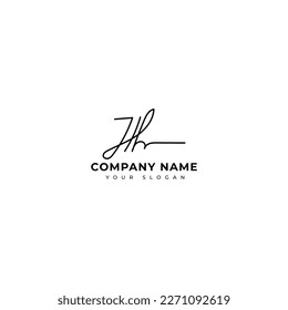 Hh Initial signature logo vector design