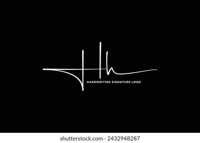 HH initials Handwriting signature logo. HH  Hand drawn Calligraphy lettering Vector. HH letter real estate, beauty, photography letter logo design.