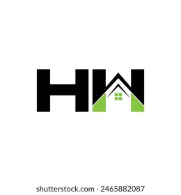 HH letter creative real estate vector logo design.