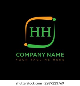 HH Brief Logo kreatives Design. Sein einzigartiges Design.

