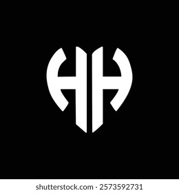 HH letter logo creative design with vector graphic, HH unique design