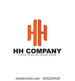 HH letter logo design