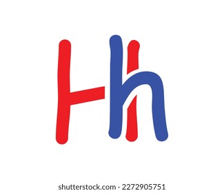 Hh letter logo design element
