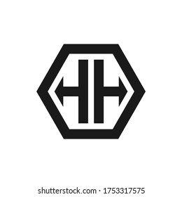 HH Letter logo, initiale HH logotype vektor für Firma