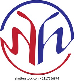hh letter logo vector