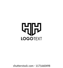 hh letter logo vector