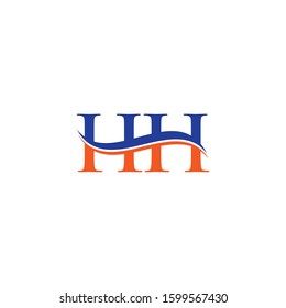 HH letter Type Logo Design vector Template. Abstract Letter HH logo Design