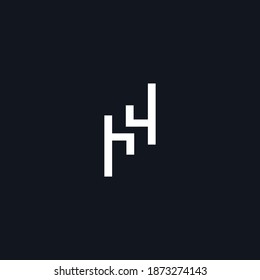 hh letter vector logo. h letter vector logo