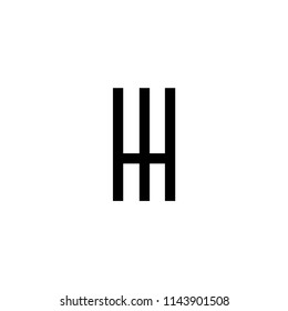 hh letter vector logo. wm letter vector logo