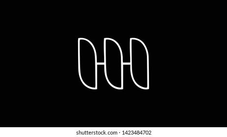 HH logo design template vector illustration